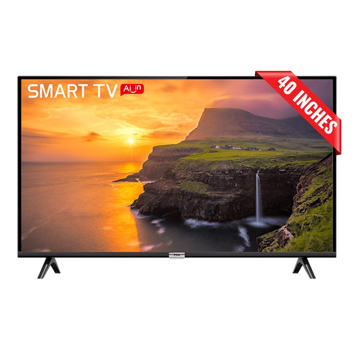 TCL A3 40 inch Smart Android HD LED TV Black - Ace Material