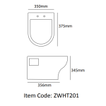 Smart ZWHT-201 Wall Hung Commode - Image 2