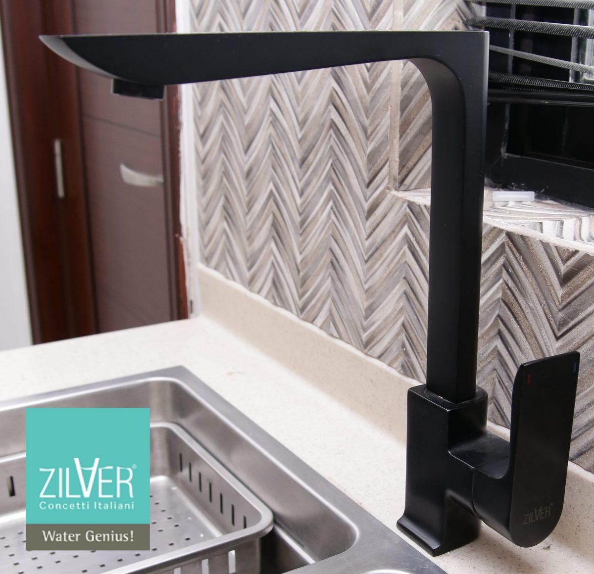 Zilver Rio Sink Mixer Matt black HD400BK - Image 2