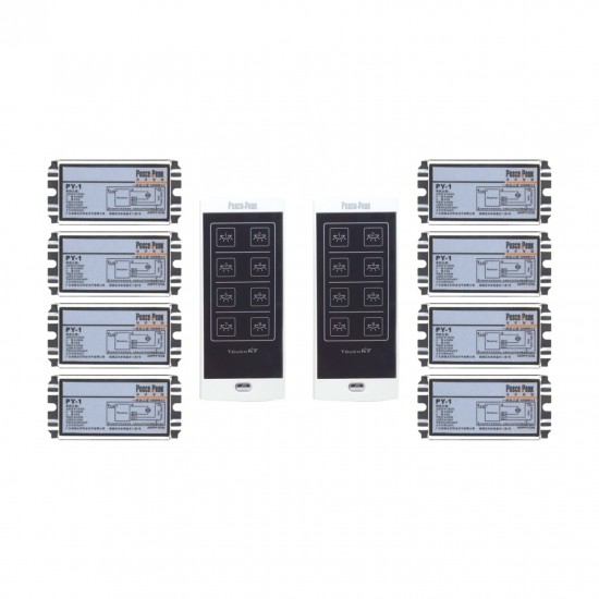 AQUA ARD8G POSCOPEAK 8 Gang Digital Remote Control Light Switch