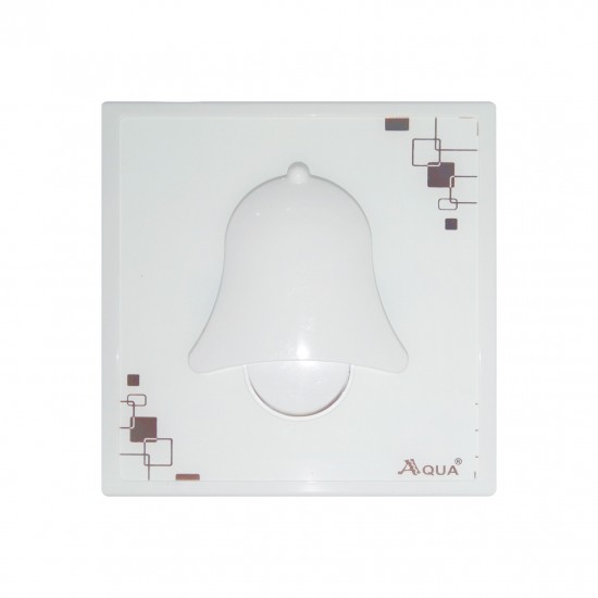 Aqua Electrical Door Bells Series Aqua Glow Bell Push Single White Bell Style