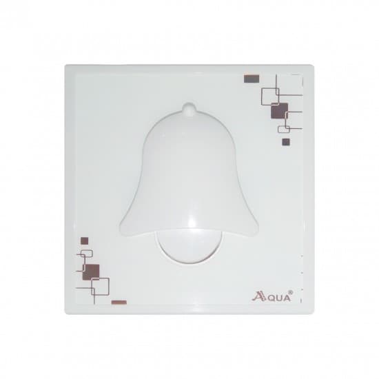Aqua Electrical Door Bells Series Aqua Glow Double Bell Push White Bell Style