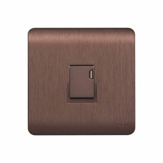 Aqua Electrical Edge Brown Series AEB1 10AMP 1 Gang Switch Ace Material Aqua Electrical Edge Brown Series AEB1 10AMP 1 Gang Switch - Image 1