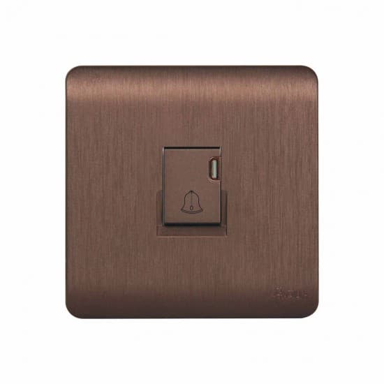 Aqua Electrical Edge Brown Series AEBBP 10AMP Bell Push