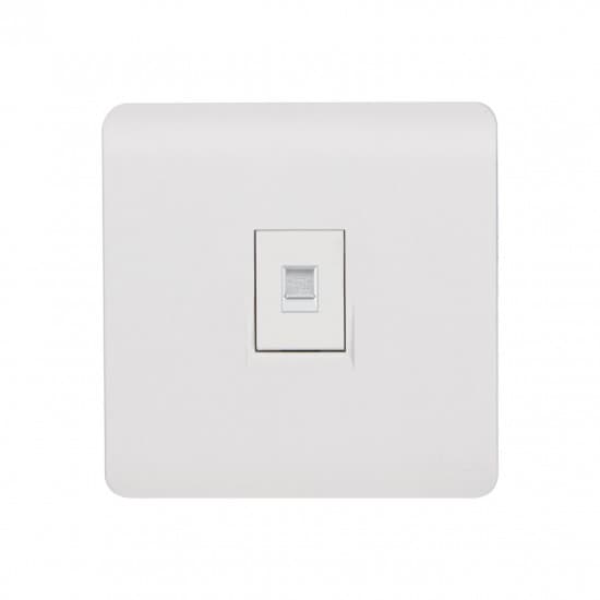 Aqua Electrical Edge White Series AEWSD 10AMP Double Data Socket