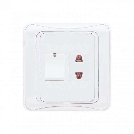 Aqua Electrical GLi Series AG11 10AMP 1 Gang Switch Plus 1 Socket