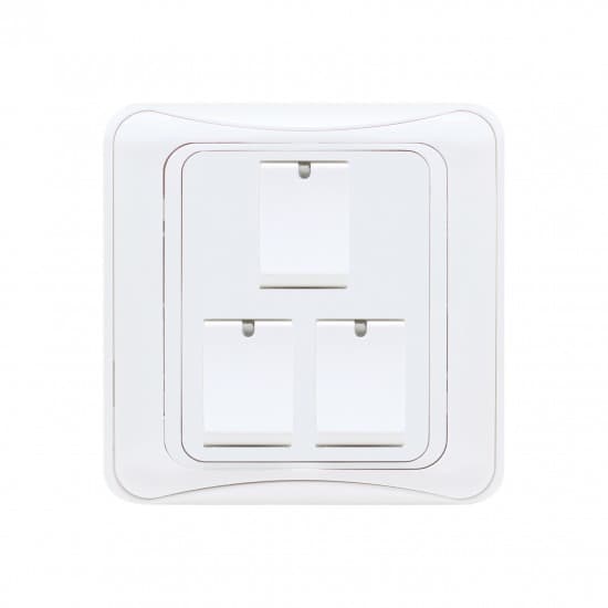 Aqua Electrical GLi Series AG3 10AMP 3 Gang Switch Ace Material Aqua Electrical GLi Series AG3 10AMP 3 Gang Switch - Image 1