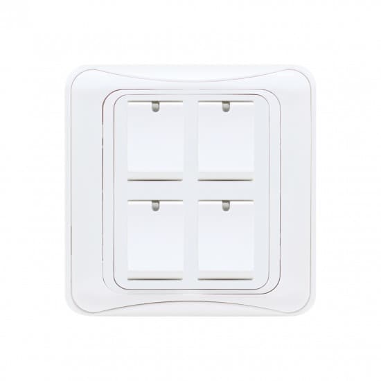Aqua Electrical GLi Series AG4 10AMP 4 Gang Switch Ace Material Aqua Electrical GLi Series AG4 10AMP 4 Gang Switch - Image 1