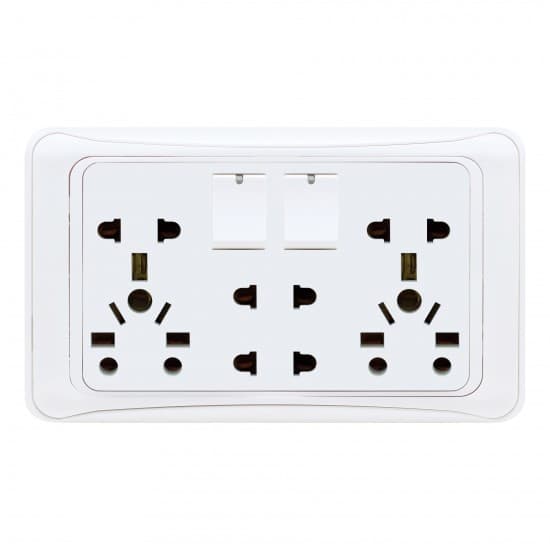 Aqua Electrical GLi Series AGDU 10AMP Double Universal Socket