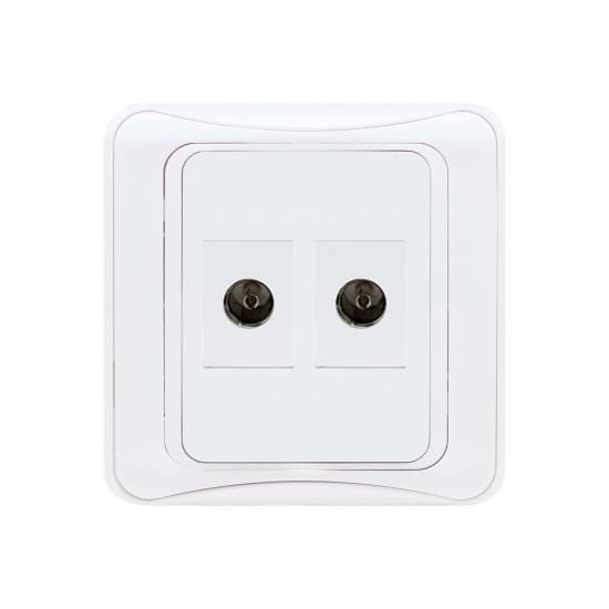Aqua Electrical GLi Series AGTVD Double TV Socket