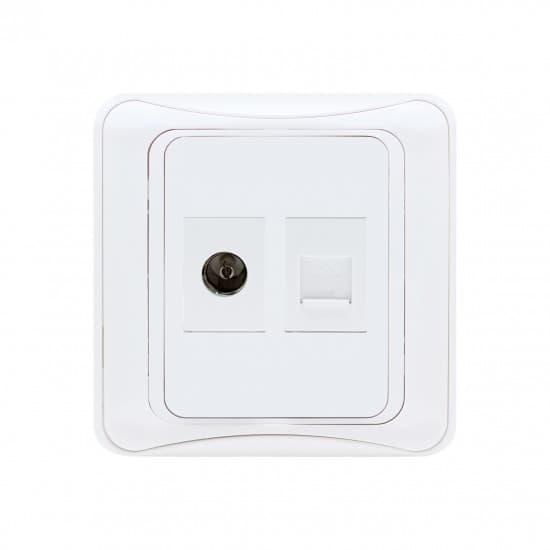 Aqua Electrical GLi Series AGTVTF TV Plus Telephone Socket