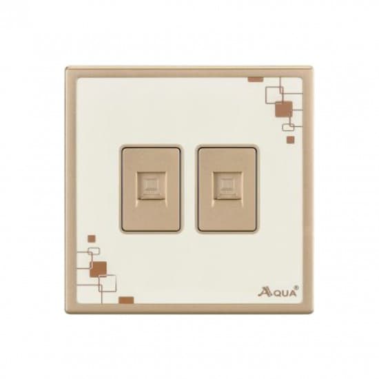 Aqua Electrical Glow Series AGLWDD Double Data Socket
