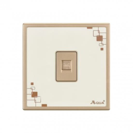 Aqua Electrical Glow Series AGLWTFS Single Telephone Socket