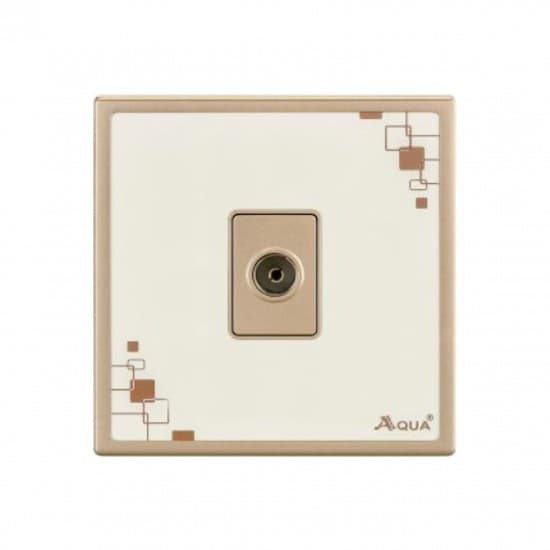 Aqua Electrical Glow Series AGLWTVS Single TV Socket