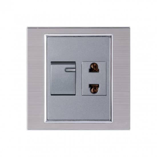 Aqua Electrical Platinum Series AP11 10AMP 1 Gang Switch plus 1 Socket