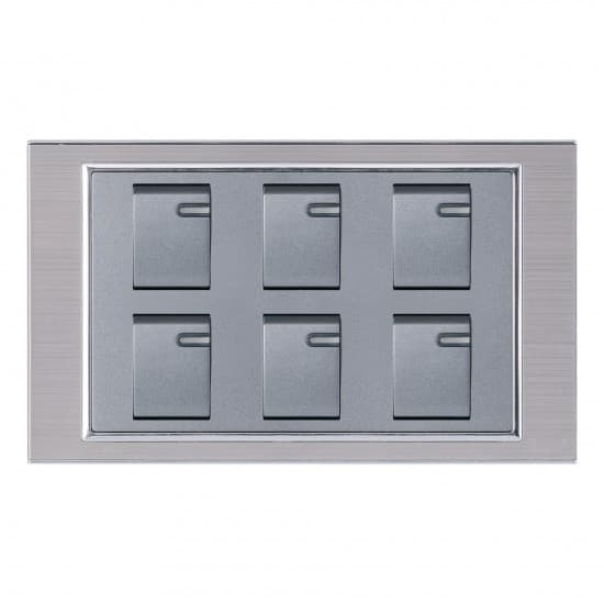 Aqua Electrical Platinum Series AP6 10AMP 6 Gang Switch