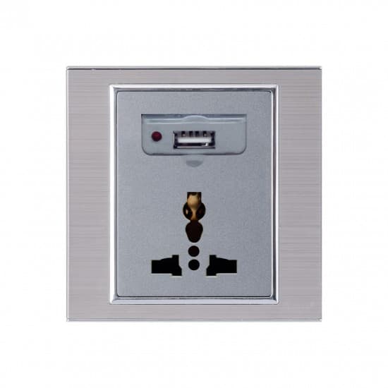 Aqua Electrical Platinum Series APMU 10AMP Multi Socket Plus USB Charger