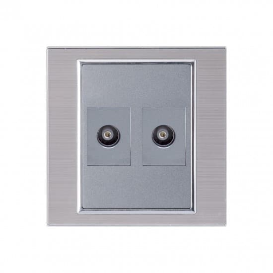 Aqua Electrical Platinum Series APTVD Double TV Socket