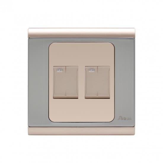 Aqua Electrical Signature Series ASG2 10AMP 2 Gang Switch