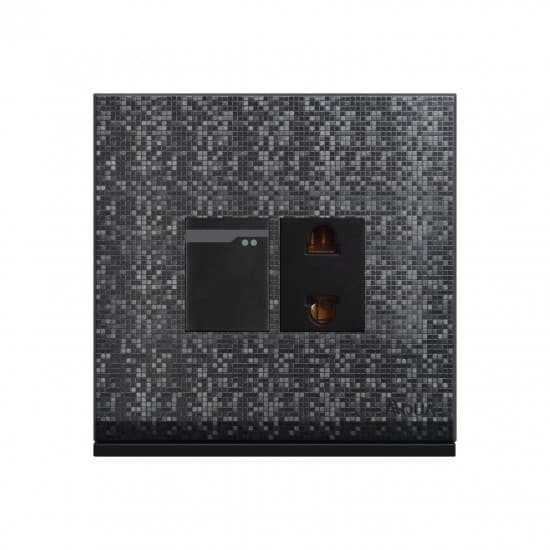 Aqua Electrical Texture-Series AT11 10AMP 1 Gang Switch Plus 1 Socket