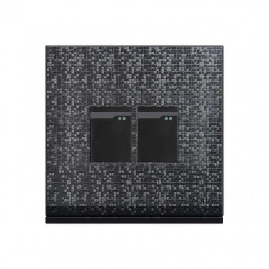Aqua Electrical Texture-Series AT2 10AMP 2 Gang Switch