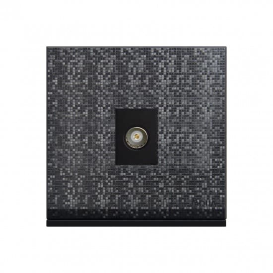 Aqua Electrical Texture-Series ATTVS Single TV Socket