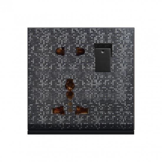 Aqua Electrical Texture-Series ATU Multi Plus 2 Pin Socket