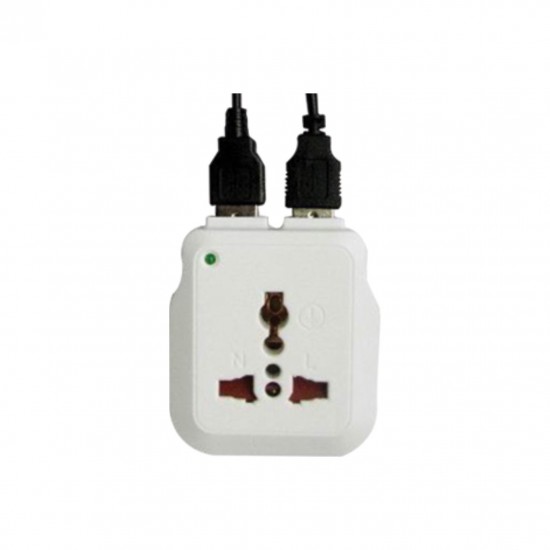 Aqua Traveller Adapter 8011 Plus 2 USB charger