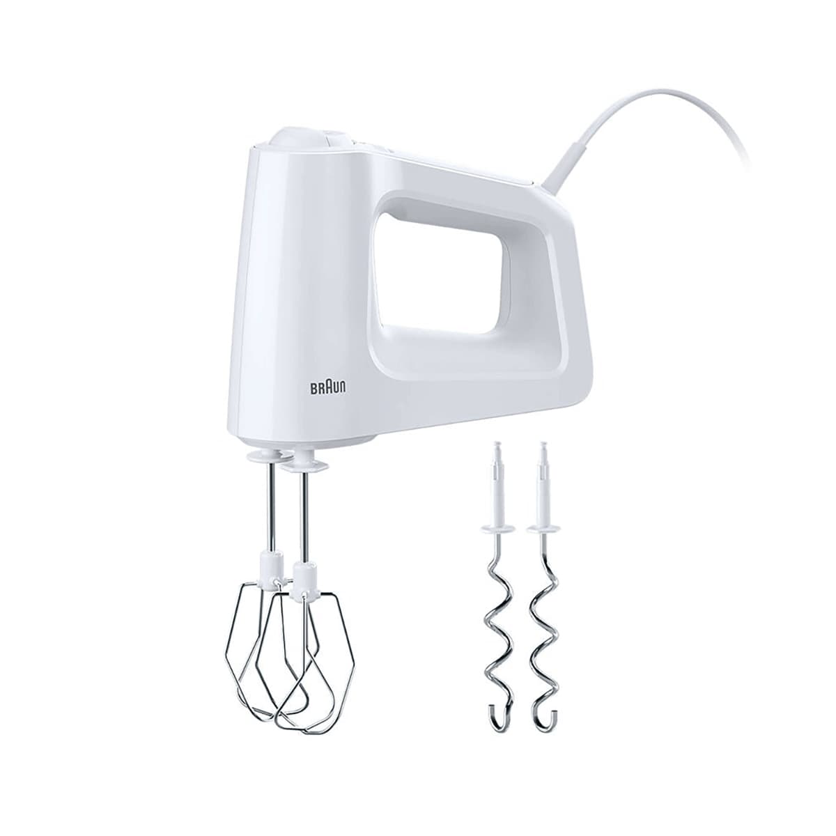 Braun HM-3000 MultiMix 3 Hand Mixer White Ace Material Braun HM-3000 MultiMix 3 Hand Mixer White - Image 1