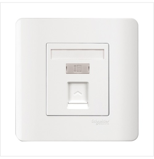 Clipsal Zencelo Series E8431RJS4 1 Gang Telephone Outlet