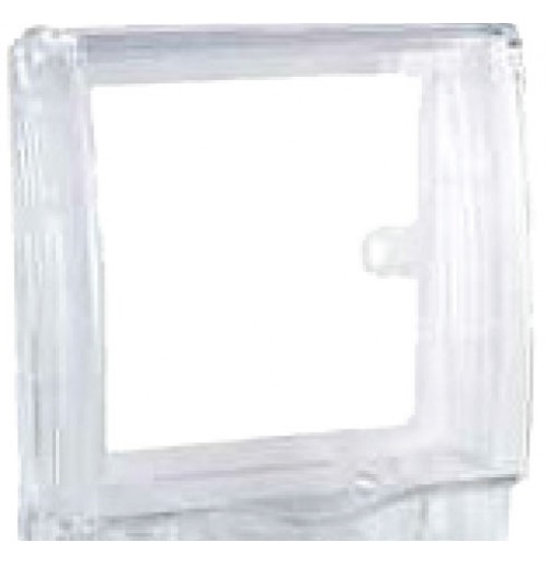 Clipsal Weather protected Covers Series ET223R_TR Fulltime weather protected rigid socket cover duplex, IP55,Transparent