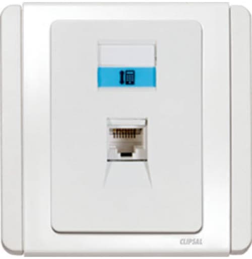 Clipsal Neo Series E3031RJ 1 Gang Telephone Outlet