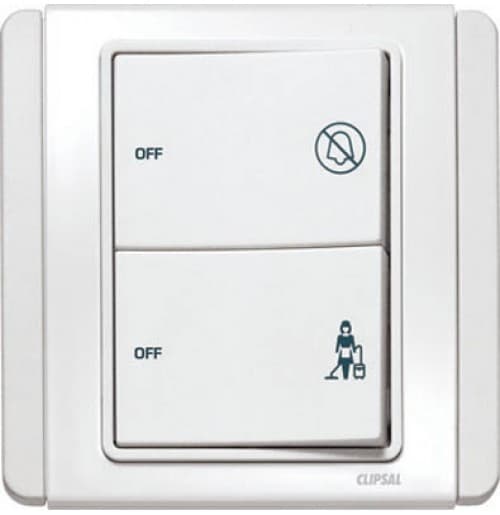 Clipsal Neo Series E3032HDM Switch With "DND” & “PCU" Indicator