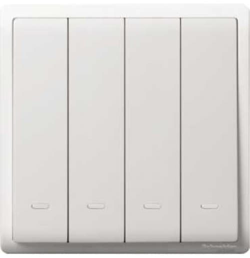 Clipsal Pieno Series E8234L2F 10AX/250V 4 Gang 2 Way Switch With FL Flush Switches