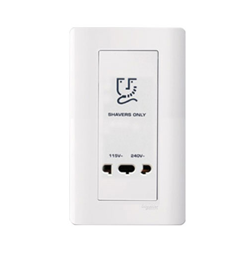 Clipsal Zencelo Series E84T727V Universal Shaver Socket 115/240V