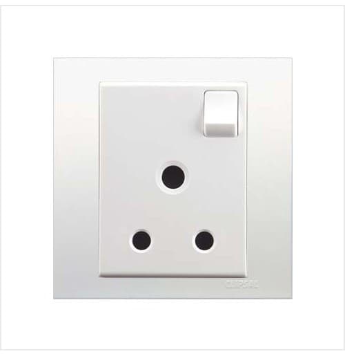 Clipsal Vivace Series KB15/5 5A 250V 1 Gang Switched Socket