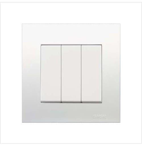 Clipsal Vivace Series KB331 16AX 250V 3 Gang 1 Way Switch Ace Material Clipsal Vivace Series KB33/1 16AX 250V 3 Gang 1 Way Switch - Image 1