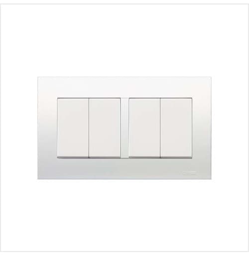 Clipsal Vivace Series KB34/1 16AX 250V 4 Gang 1 Way Switch