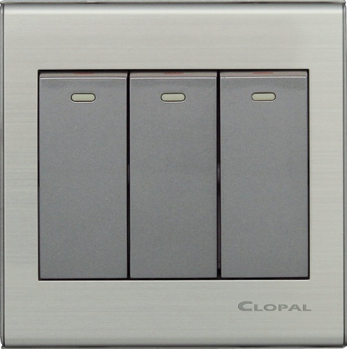 Clopal Electric Ideas Big Switches – Elegant Series 16AMP 3 Gang 1 Way 2 Way Switch