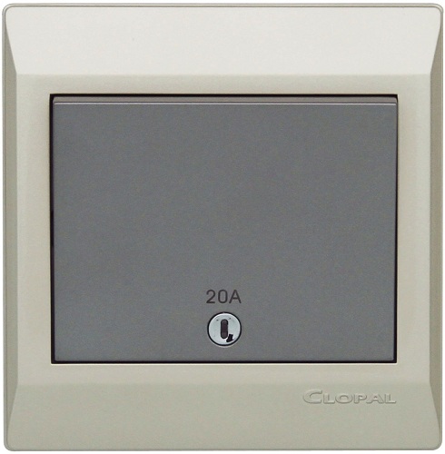 Clopal Electric Ideas Big Switches – Metallic Gold Series 20Amp Double Pole Switch