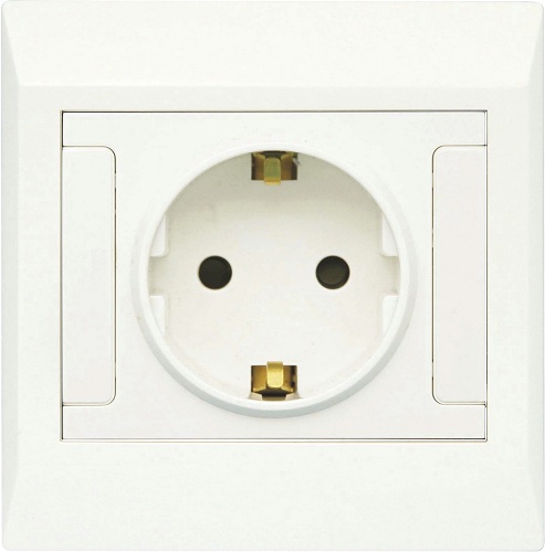 Clopal Electric Ideas Big Switches – Pure White Series 16-Amp Euro Socket