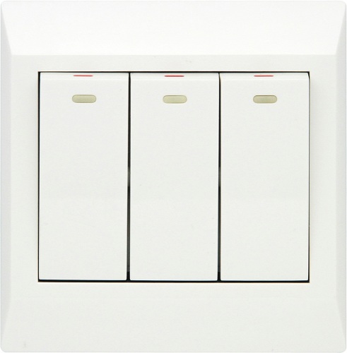 Clopal Electric Ideas Big Switches – Pure White Series 16Amp 3 Gang 1 way 2 way