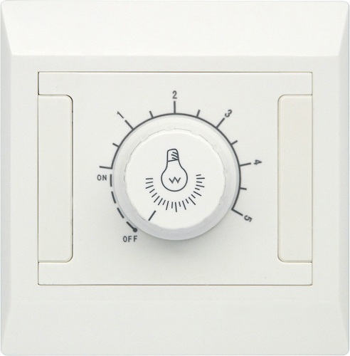 Clopal Electric Ideas Big Switches – Pure White Series 630Watt Push Light Dimmer