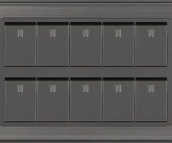Clopal Electric Small Switches – Inspire 10-Amp 10-Gang