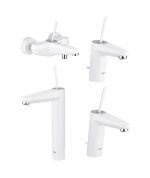 EuroDisc Joystick (White & Chrome) Set Grohe