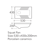 FINECERA Squatting Pan FC104 - Image 2