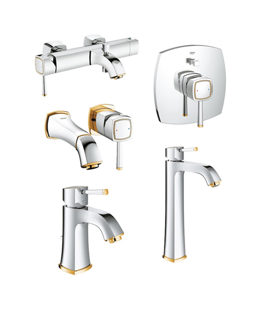 Grandera (Crome & Gold) Set Grohe