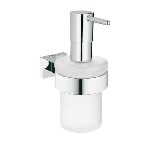 Grohe Essential Cube Bath Accessories Soap Dispenser with Holder 40756001