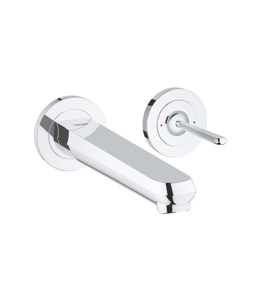 Grohe 2-Hole Wall Mount large Basin Mixer 226mm Eurodisc Joystick Series