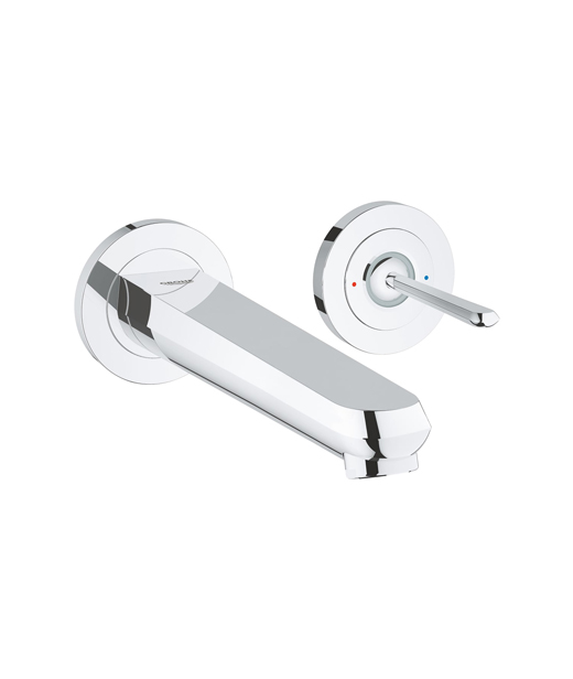 Grohe 2-Hole Wall Mount large Basin Mixer 226mm Eurodisc Joystick Series